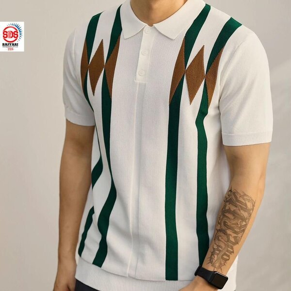 Polo rayé pour hommes