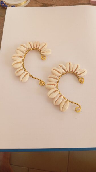 Boucles d'oreilles coquillages