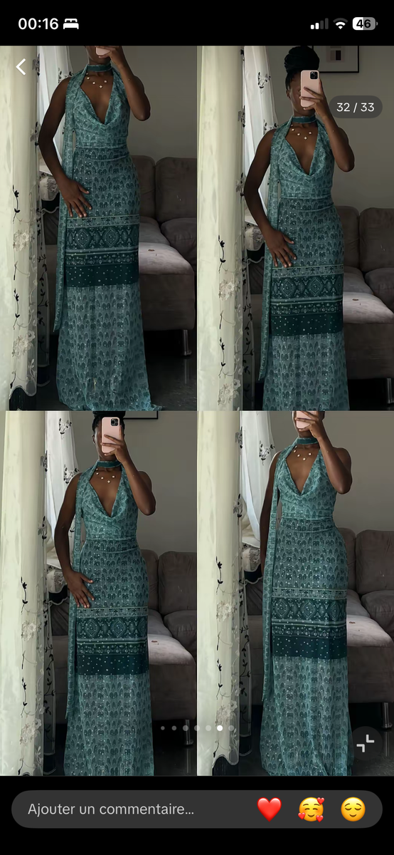 Robe élégante longue soirée