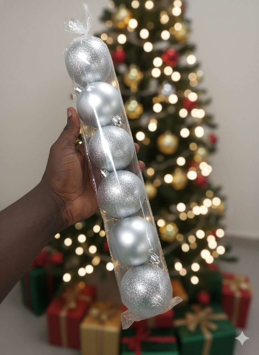 Boules de Noël scintillantes