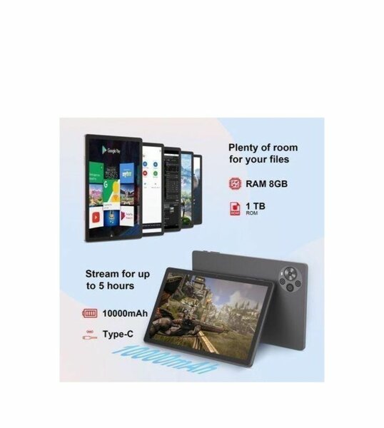 Tablette 8GB RAM 1TB ROM