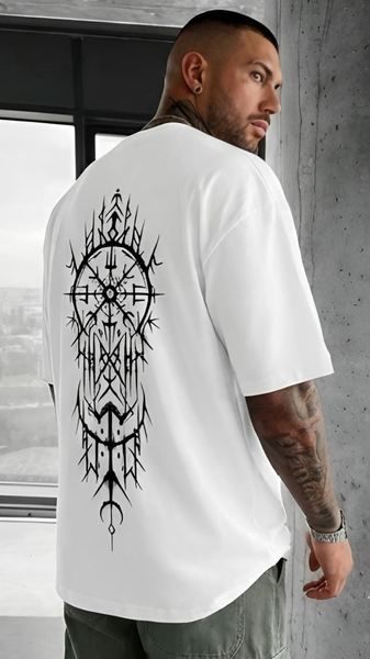 T-shirt imprimé tribal