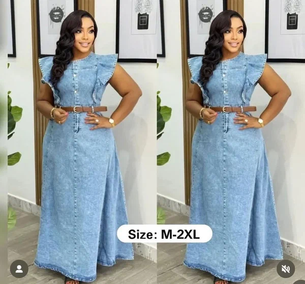 Robe en jean chic M-2XL