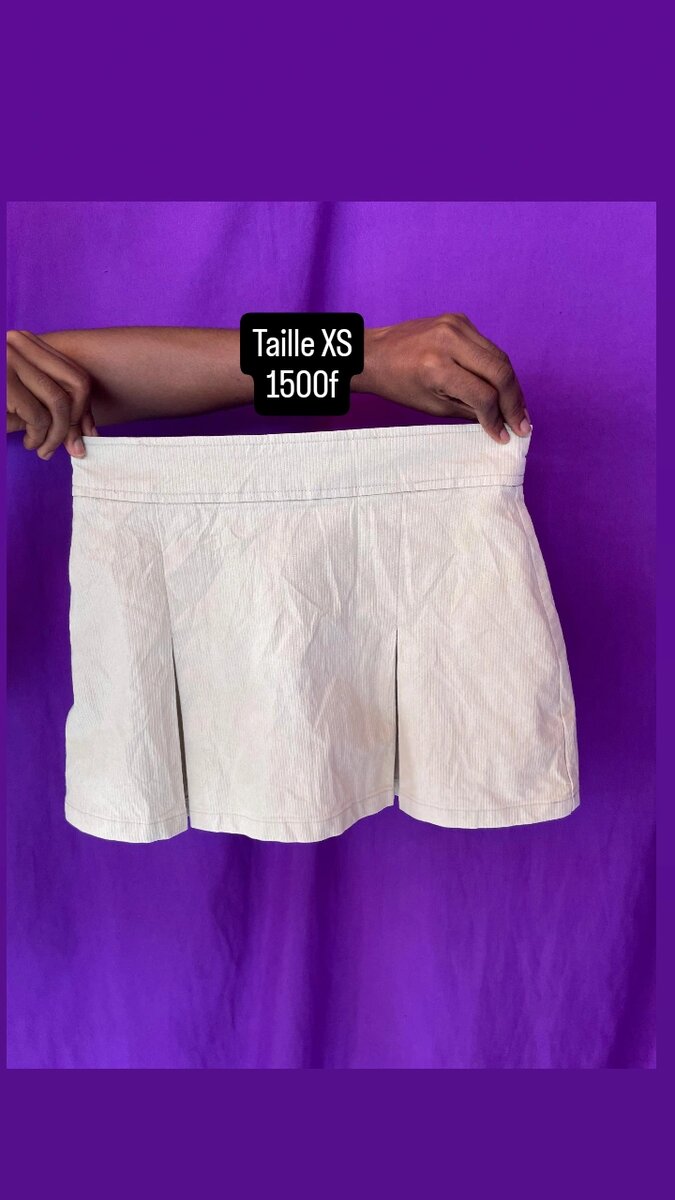 Jupe Plissée Blanche XS