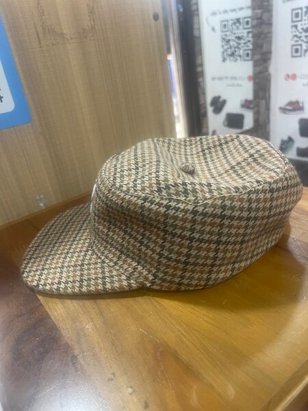 Casquette à carreaux vintage