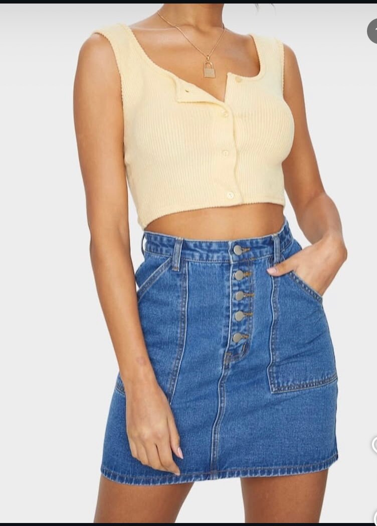 Jupe en jean tendance