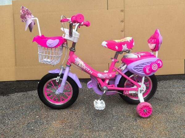 Vélo Enfant Rose avec Stabilisateurs