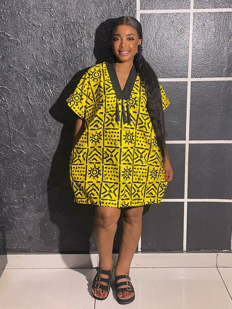 Robe Dashiki colorée