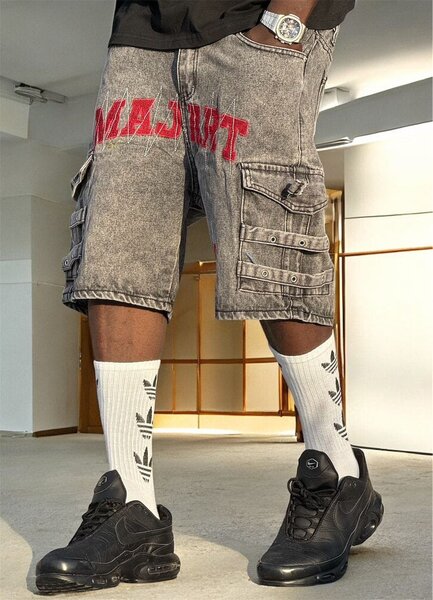 Shorts cargo denim homme