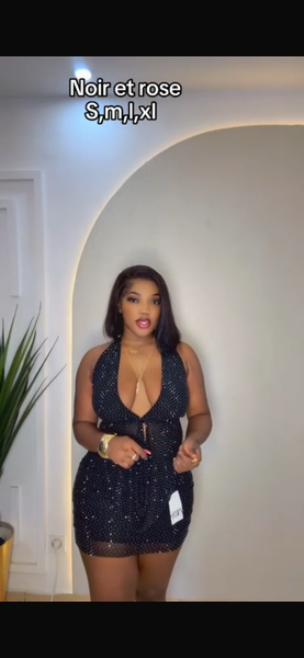 Robe de soirée noire sexy