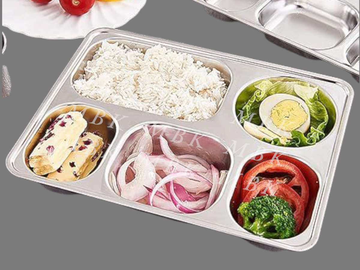 Plateau Repas Inox Compartimenté