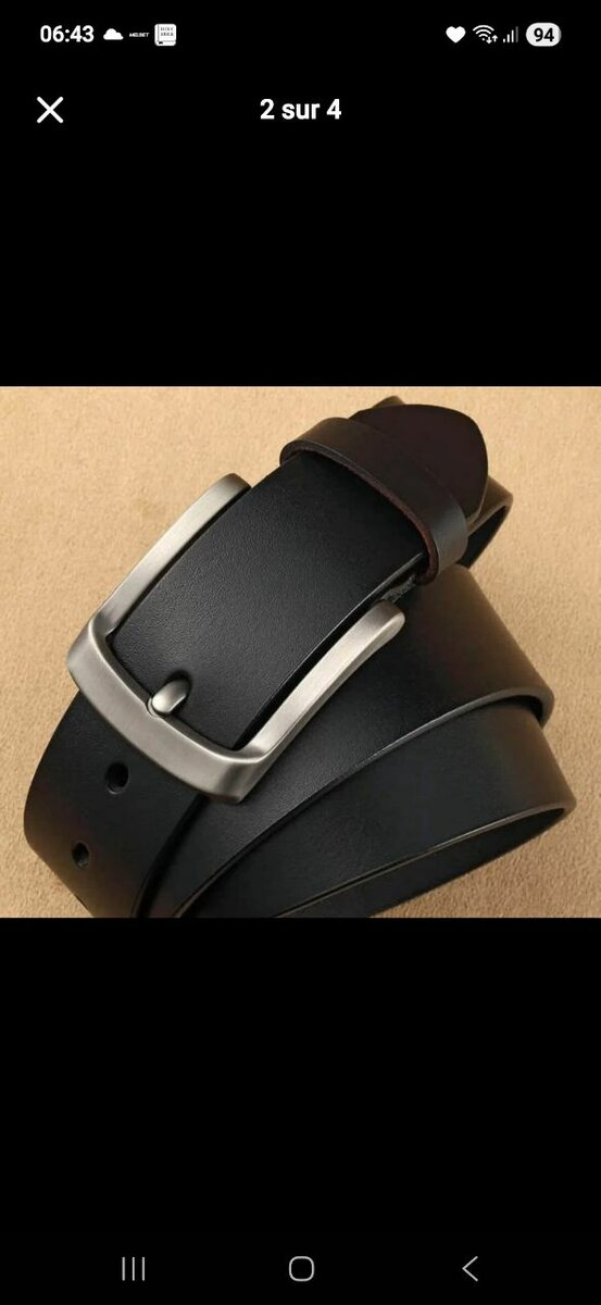 Ceinture en cuir élégante