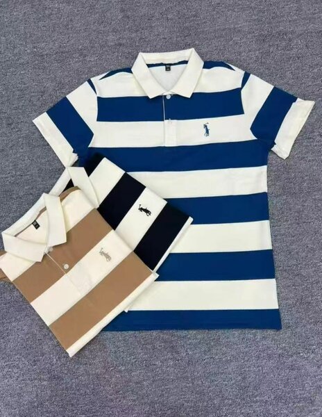 Polo rayé pour hommes