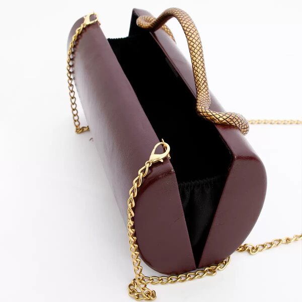 Sac à main en cuir bordeaux