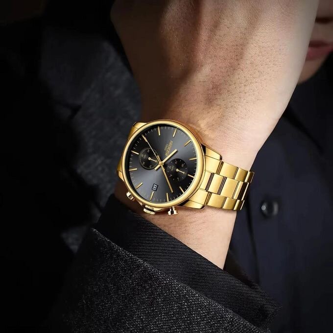 Montre homme en or élégante