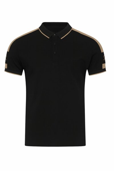 Polo noir élégant pour hommes