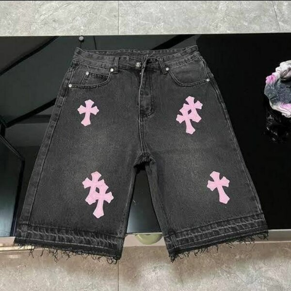 Short en jean gothique