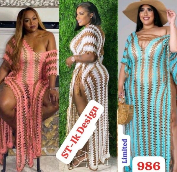 Robe de plage crochet élégante