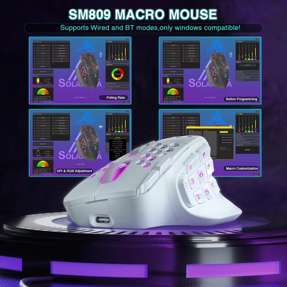 Souris Gaming MMO SM809 RGB
