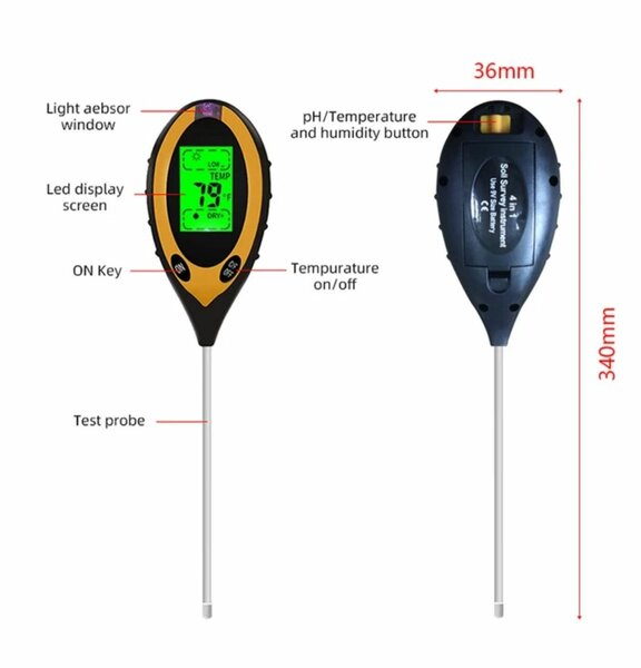 PH mètre de mesure 4-en-1