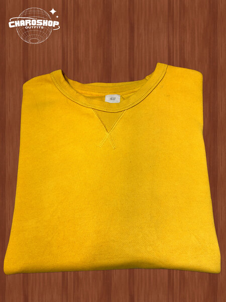 Sweat jaune unisexe confortable