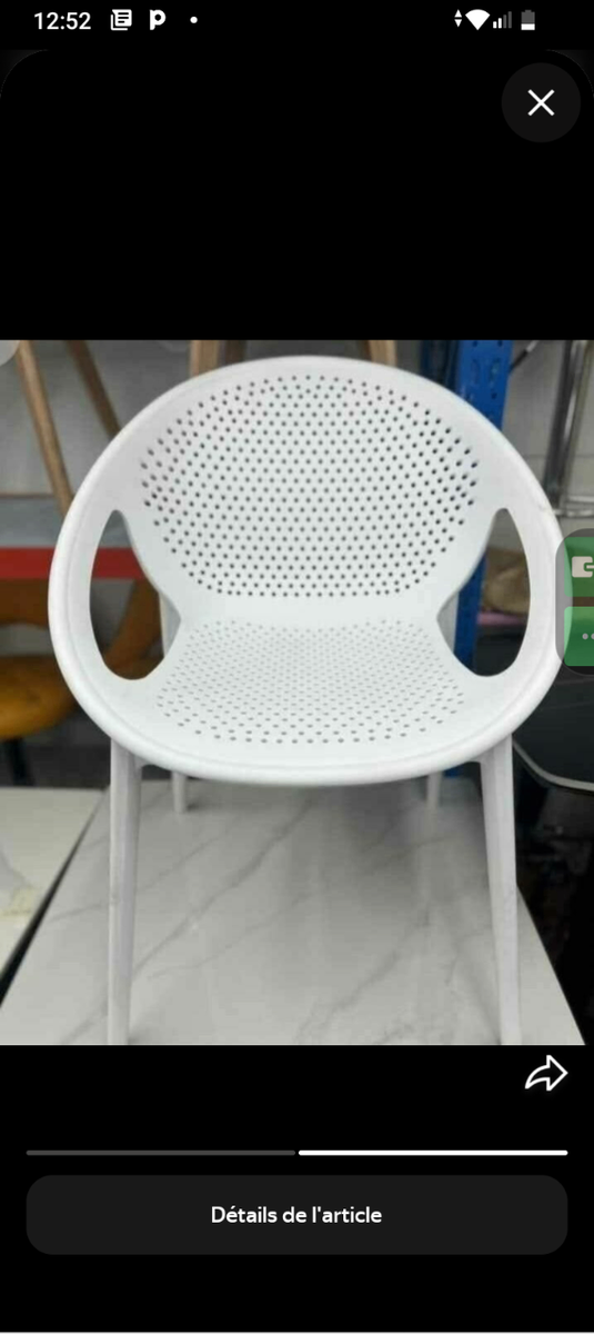 Chaise Extérieure en Plastique
