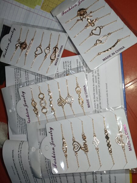 Bracelets en or élégants