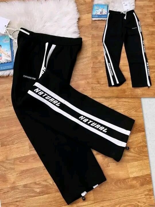 Pantalon jogger noir unisexe