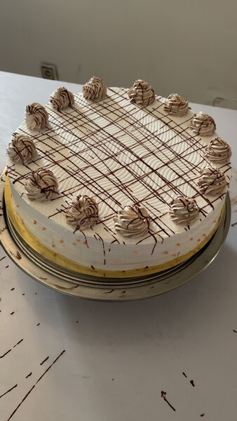 Gâteau à la crème et chocolat