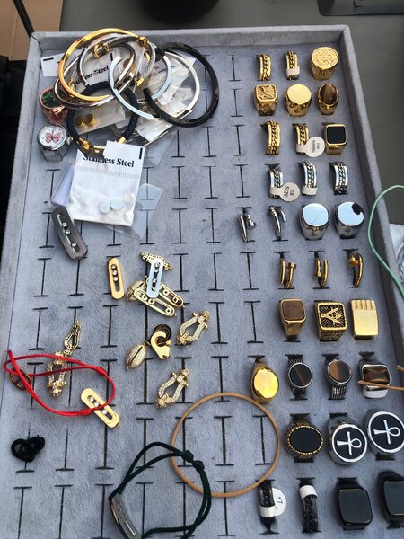 Lot de boutons de manchette élégants