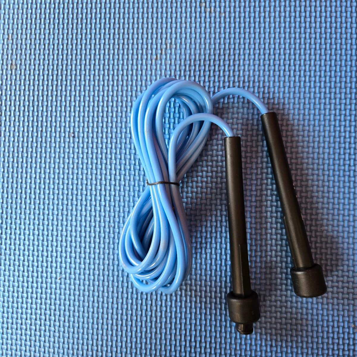 Corde à sauter fitness bleue