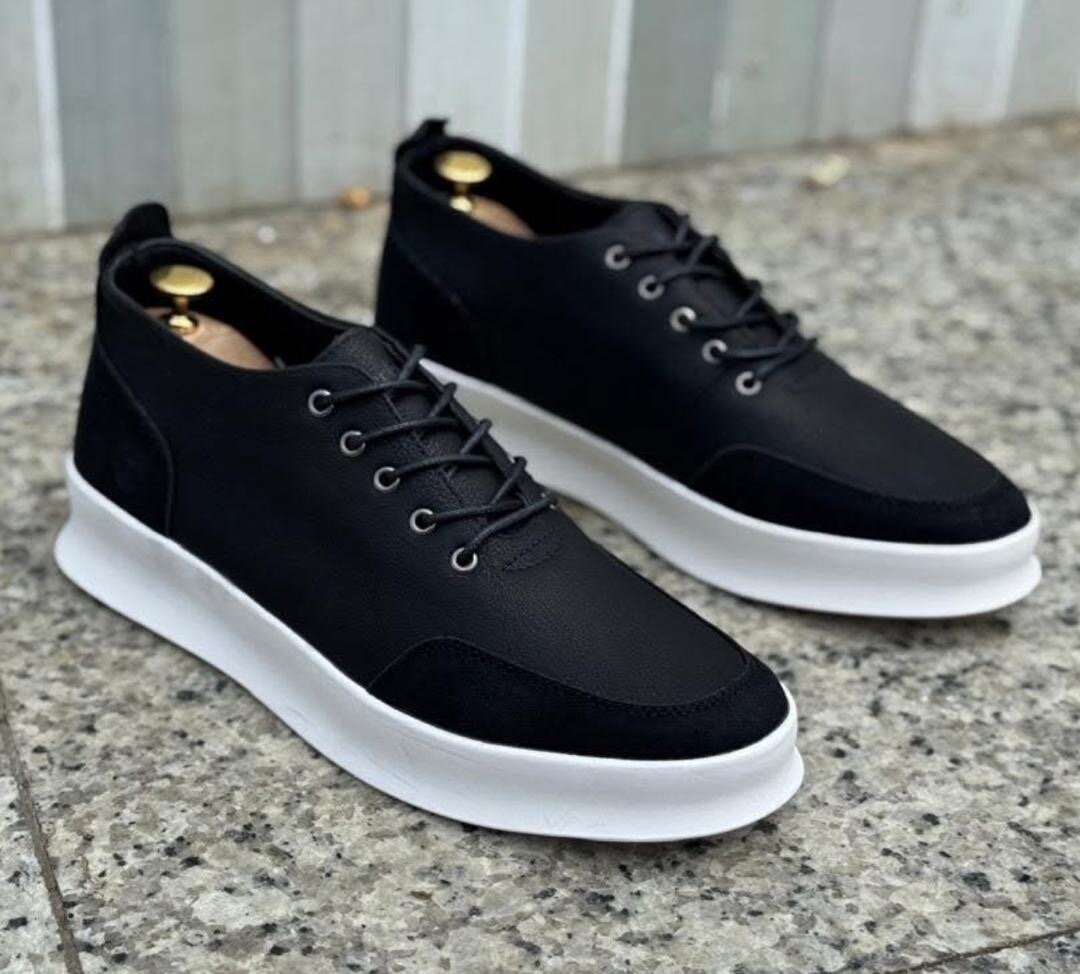 Baskets élégantes en cuir pour hommes