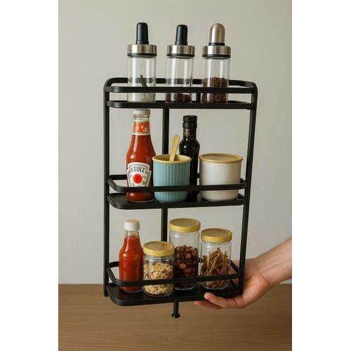 Étagère de cuisine en métal 3 niveaux