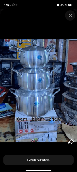 Set de casseroles inox