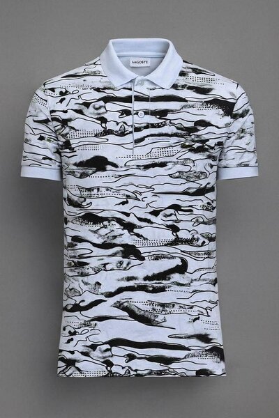 Polo imprimé dynamique homme