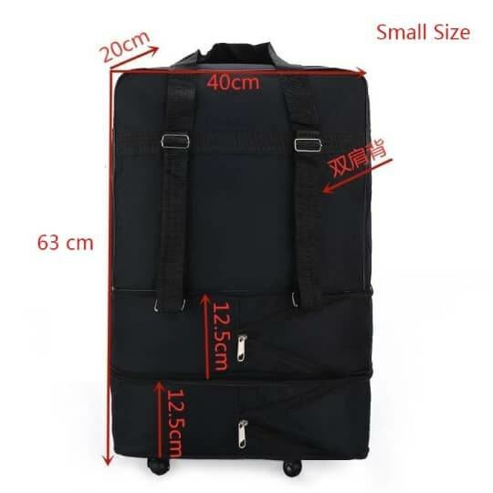 Ensemble de valises noires élégantes