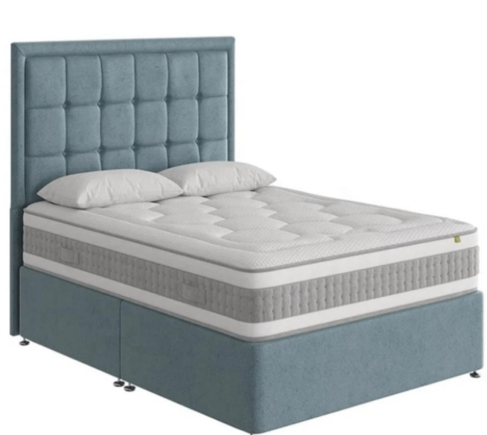 Lit double avec matelas confort