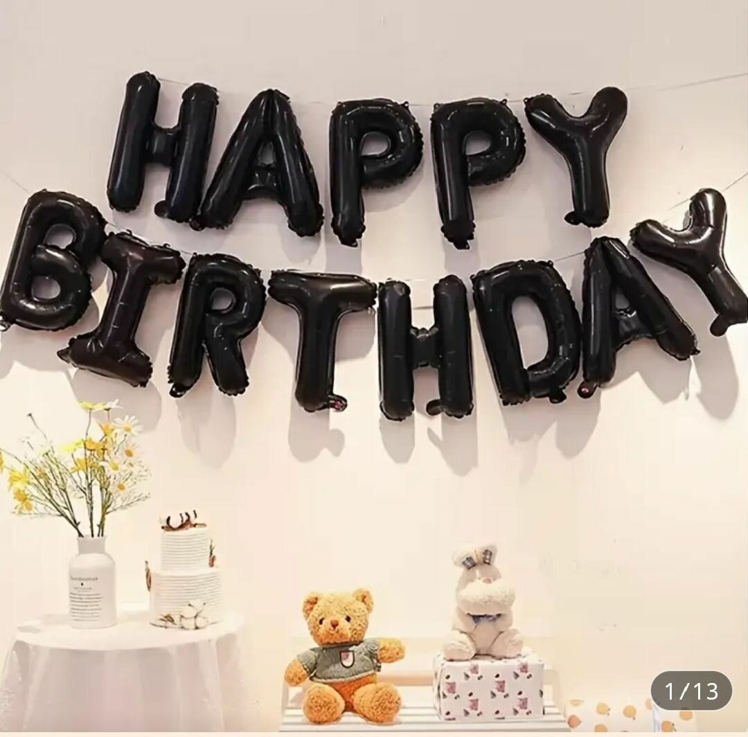 Ballons Lettre Fête Anniversaire