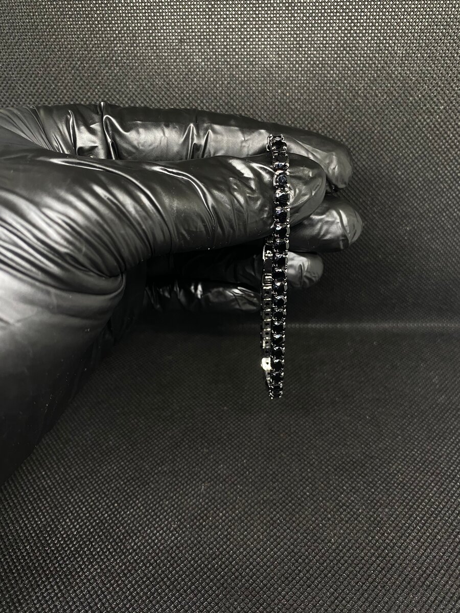 Bracelets tennis diamants noir