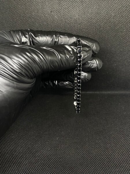 Bracelets tennis diamants noir