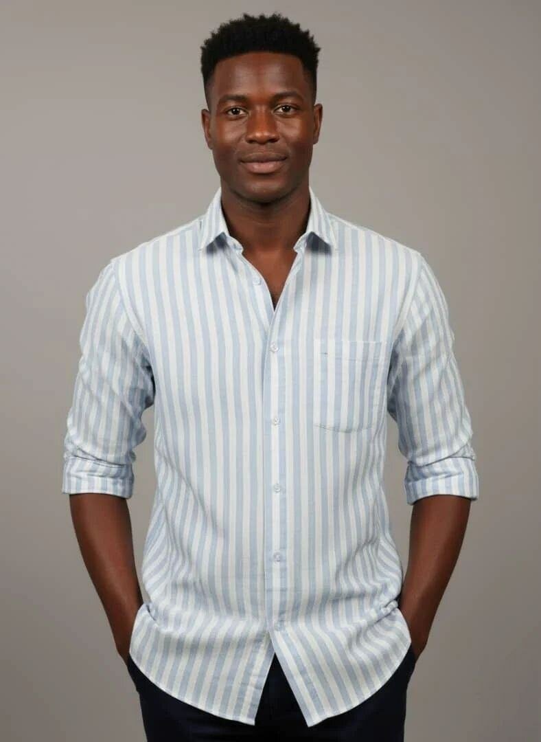 Chemise Rayée Élégante Homme