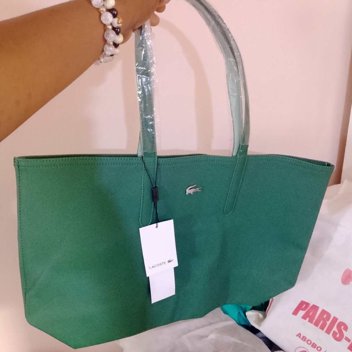 Sac Cabas Vert Lacoste