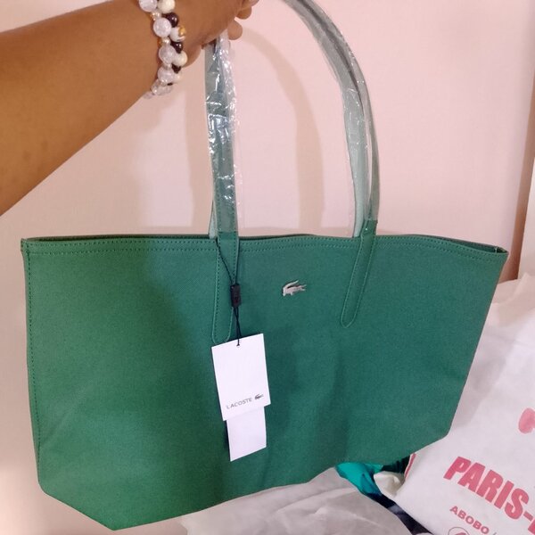 Sac Cabas Vert Lacoste