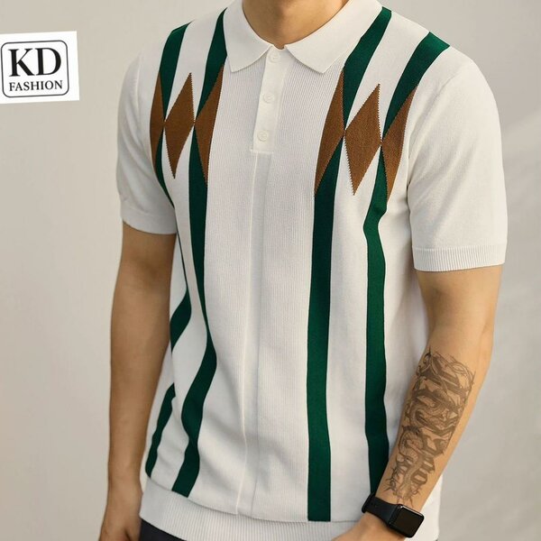 Polo rayé élégant pour homme