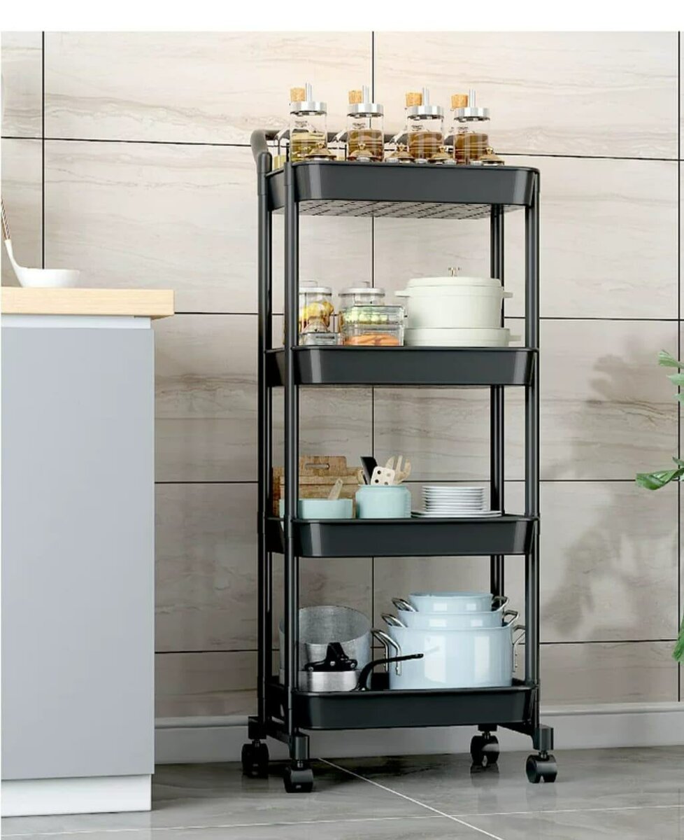 Chariot de Cuisine à 4 Niveaux