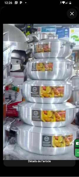 Batterie de Cuisine en Aluminium