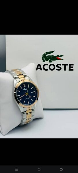 Montre homme bicolore élégante