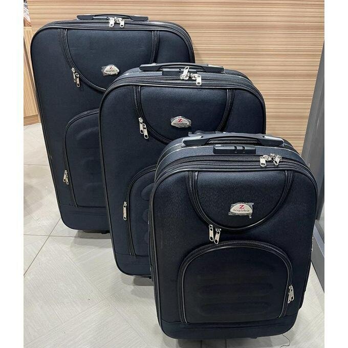 Set de valises classiques noires