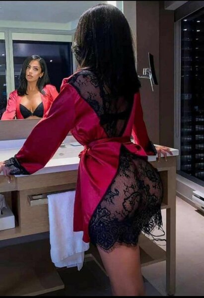 Peignoir Satin Dentelle Femme