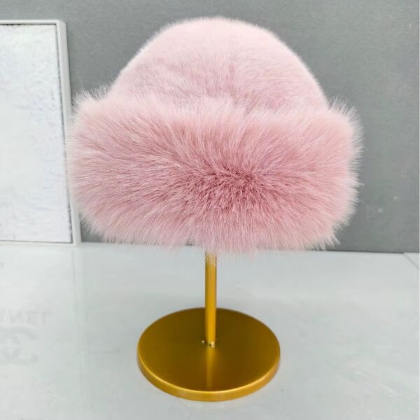 Faux Fur Round Lamp